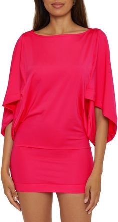 Trina Turk Classic Cover-Up Tunic in Geranium at Nordstrom, Size Medium