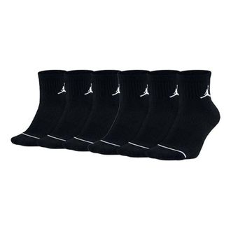 Nike Jordan Nike Apparel Socks Men Air Jordan Jumpman Qtr Socks 3 Black SX5544-010