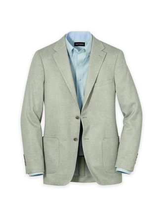 Paul Fredrick Knit Soft Touch Single Breasted Notch Lapel Sport Coat