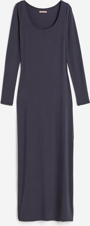 H&M Kleid aus Viskosemischung - Grau