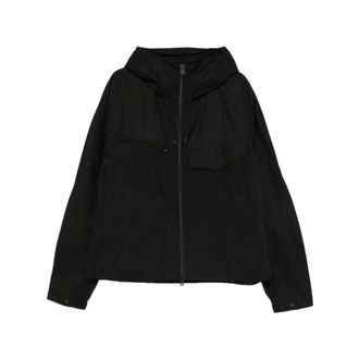 Yohji Yamamoto Wind Jackets, male, Black, Size: L Field Jacket