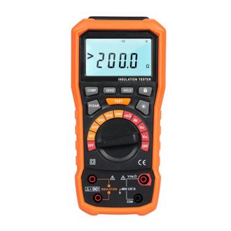 OEM Comprobador De Resistencia De Aislamiento Y Mult&iacute;metro, 50/100/250/500/1000 V, Mide Voltaje Ca/cc, Frecuencia, Conductividad Y Baja Resistencia, 2 Pun