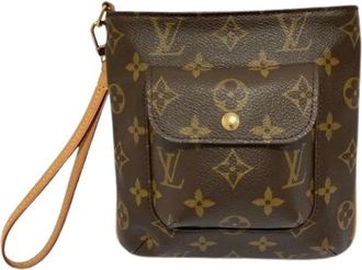 Louis Vuitton Pre-owned Clutches, female, Brown, Size: ONE SIZE Pre-owned Partition Monogram Shoulder Bag