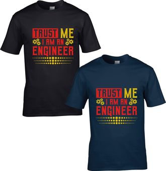 Generic Trust Me Im an Engineer T-Shirt Funny Engineering Shirt Unisex Adults Gift Tee Top Black