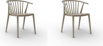 Resol Sillas Woody Resol Pl&aacute;stico Beige (pack De 2)