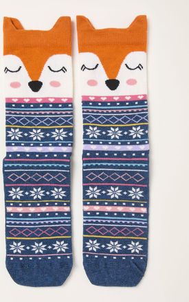 Fat Face FatFace Navy Fox Socks