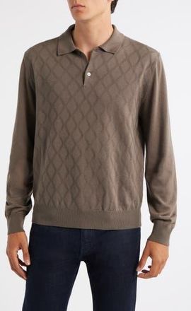 Canali Wool Polo Sweater in Brown at Nordstrom Rack, Size 42 Us / 52 Eu