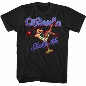 Cinderella Mens Shake Me T-Shirt, X-Large, Black