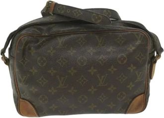Louis Vuitton Pre-owned Cross Body Bags, female, Brown, Size: ONE SIZE Pre-owned Vintage Canvas Cross Body Bag