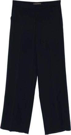Marina Rinaldi Riccor Wide Cady Broeken - Dames - Straight fit broeken - Blauw - 2XL - Leer - Broeken