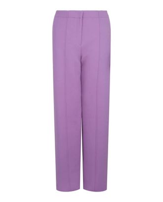 Ferragamo Womens Straight-Leg Trousers In Purple