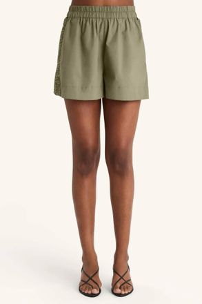 Merlette Antibes Cotton Shorts In Aloe