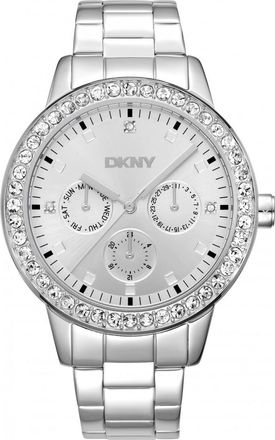 DKNY Womens DK1L055M0035 Ladies Parsons Glitz Watch - Silver - One Size