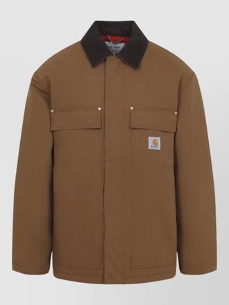 Carhartt Work in Progress arctic coat buttoned cuffs and pockets