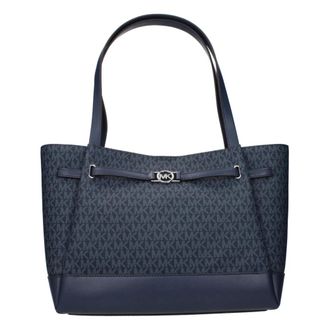 Michael Kors Fabric Schoudertas - Dames - Shoppers - Blauw - ONE Size - Tassen