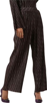 Object Dames Broeken Lux Hw Pants 124 - Dames - Wijde Broeken - Zwart - M - Broeken