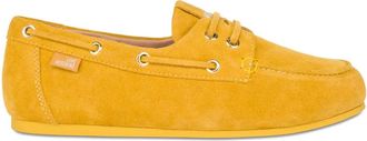 Love Moschino Mocassini in pelle scamosciata con lacci - Giallo