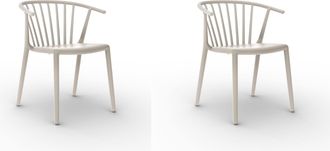 Resol Sillas Woody Resol Pl&aacute;stico Marfil (pack De 2)