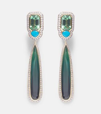 Marina B Orecchini Quarta in oro 18kt con diamanti e pietre preziose