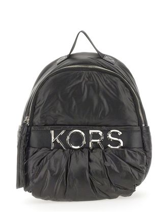 Michael Michael Kors Womens Leonie Backpack Black Recycled Polyester Backpacks