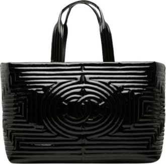 Chanel Pre-owned Vintage Tote Bag - Dames - Vintage Shopper - Zwart - ONE Size - Vintage