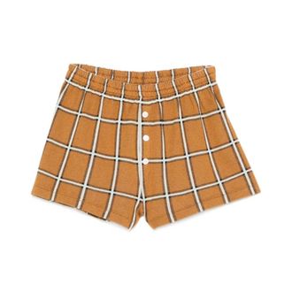 Guest In Residence Short Shorts, female, Brown, Size: S Picnic Plaid Short