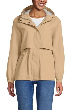 Lands End Squall Packable Rain Jacket in Champagne/ivory Latte at Nordstrom, Size X-Large P