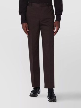 Pantaloni Torino cotton straight-leg trousers