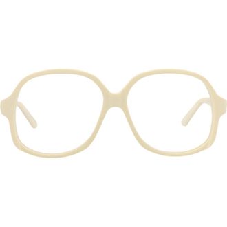 Valentino 59mm Oversize Optical Frames in Ivory Transparent at Nordstrom Rack