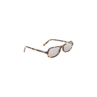 Miu Miu Brown Havana Rectangular Sunglasses