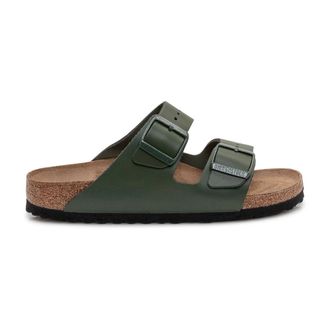 Birkenstock Arizona Thyme - Dames - Sandalen - Groen - 36 EU - Leer - Schoenen