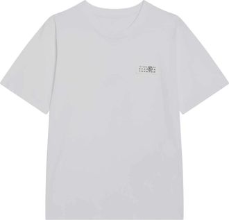 Maison Margiela Tops, Dames, Wit, S, Katoen, RTW Show T-Shirt