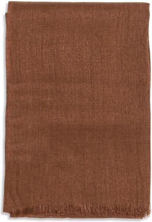 Brunello Cucinelli Brown Cashmere Womens Scarf