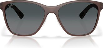 Costa Luna Nueva 57mm Polarized Butterfly Sunglasses in Stormy Sunset /Gray 580G at Nordstrom
