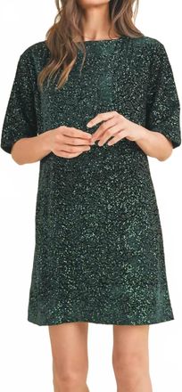 Wishlist Sabrina Sequin Mini Dress In Green