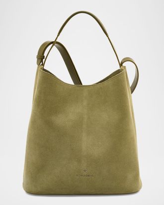IL BISONTE Le Laudi Suede Bucket Crossbody Bag