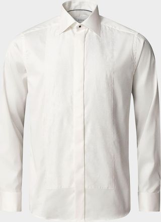 Eton Mens Slim Fit Jacquard-Bib French Cuff Dress Shirt
