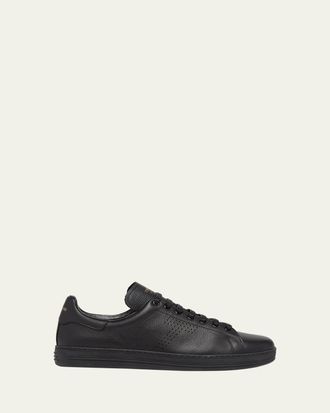 Tom Ford Mens Warwick Leather Sneakers