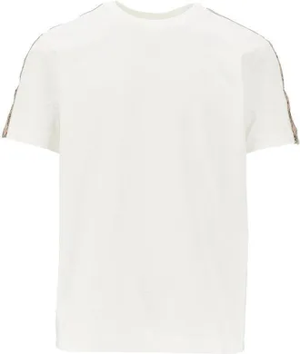 Burberry T-shirt with Check trimmings Man XXL