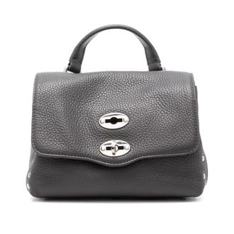 Zanellato Postina Daily Baby Handtas - Dames - Handtassen - Grijs - ONE Size - Leer - Tassen