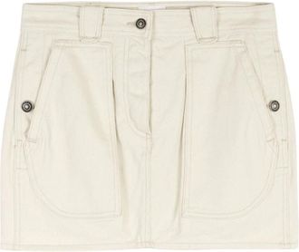 Isabel Marant Estera Rok - Dames - Korte rokken - Beige - S - Katoen - Rokken