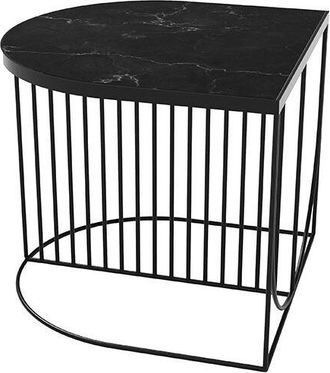 AYTM Marmor Design Beistelltisch Sino 50 x 50 cm - Schwarz