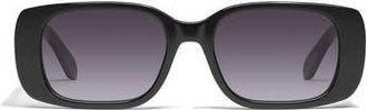 Quay Karma 53mm Gradient Square Sunglasses in Black/Smoke at Nordstrom Rack