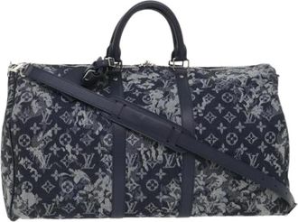 Louis Vuitton Pre-owned Keepall Bandouliere - Heren - Vintage Weekendtas - Blauw - ONE Size - Vintage