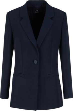 A|X Armani Exchange Single Breasted Jacket - Dames - Blazers - Blauw - S - Jassen