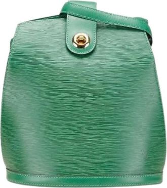 Louis Vuitton Pre-owned Bucket Bags, female, Green, Size: ONE SIZE Pre-owned Cluny Epi Shoulder Bag