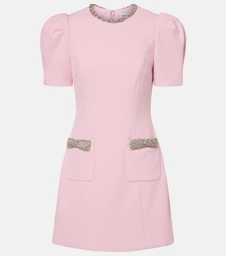 Rebecca Vallance Abito corto Nemy in crêpe con cristalli