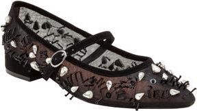 Linea Paolo Maison Embellished Mary Jane Flat in Black at Nordstrom Rack, Size 8.5