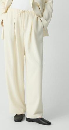 Theory Drawstring Pants in Rice at Nordstrom Rack, Size 12