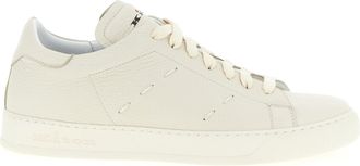 Kiton Leather Sneakers Bianco-Uomo